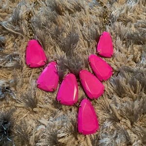 Kendra Scott Pink and Gold Harlow Necklace